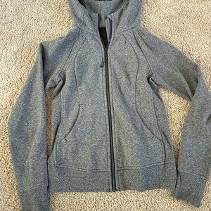 Lululemon Scuba full zip Gray Hooded sweatshirt